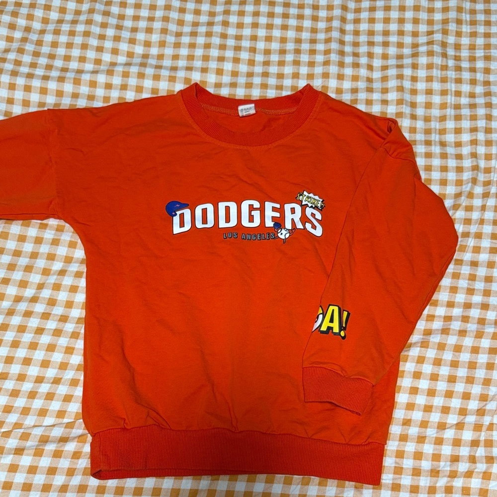 Girl’s Orange Dodgers Sweatshirt